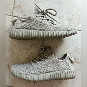 Gray Adidas Boost shoes